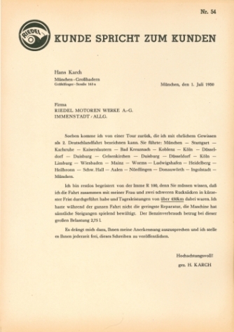 Kunde spricht zu Kunde Nr. 54